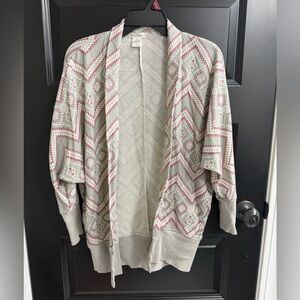 Love on a Hanger Open Front Cardigan | Geometric Knit | XS